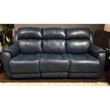 Southern Motion Safe Bet 89" Pillow Top Arm Reclining Sofa Leather Match/Genuine Leather in Blue | 42 H x 89 W x 69 D in | Wayfair 757-31 903-60