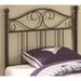 Harriet Bee Shen Twin Wrought Iron Headboard Metal in Brown/Gray | 42 H x 39 W x 1.5 D in | Wayfair B9F226F1DEE24F73BB6676F28FC4C210