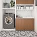 Villa Lagoon Tile Danielle Espresso 8" x 8" Cement Patterned Wall & Floor Tile Cement in Black/Brown | 7.87 H x 7.87 W x 0.63 D in | Wayfair