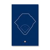 Houston Astros Minute Maid Park 11" x 17" Ballpark Outline Art Poster