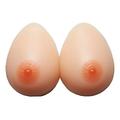 Silicone Prosthesis Breast Forms Boobs Mastectomy (Beige, 3XL(38DD/40D/36E,1400G/Pairs)