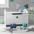 Noa and Nani - Zeta Toy Box | Toy Storage Organiser with Star Design - (White)