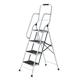 Safety Folding Step Ladder | 4 Step Ladder, Strong, Non-Slip Rubber Steps With Rail Support And Grip Tight Ridges | 96x159cm - Safety Step Ladders By Easylife Lifestyle Solutions