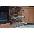 Lighting Innovations 5 X 400MM PULL OUT WIRE BASKET FOR KITCHEN LARDER BASE UNIT CUPBOARD SOFT CLOSE