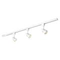 Betta Lighting Ceiling Lights - 3 Multi Directional Spot Lights Track Lighting Kit - Tracking Light Fittings (Gloss White Finish) - Fully Adjustable Spotlights - 3 x 50W GU10 Reflector (Not Supplied)