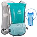 Azarxis Hydration Backpack 5L Running Vest Pack Runner Rucksack Lightweight for Men Women Youth Outdoor Cycling Trail Race Marathon Hiking Climbing (Red - 5L Backpack + 600 mL TPU Soft Flask)