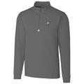 Men's Cutter & Buck Gray Army Black Knights Collegiate Big Tall Traverse Half-Zip Jacket