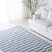 Blue/White 108 x 0.25 in Area Rug - Lauren Ralph Lauren Ludlow Stripe Flat Weave, Cotton, Chambray Area Rug Cotton | 108 W x 0.25 D in | Wayfair