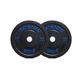 Xenios USA Gummi Bumper Plate mit Innerem Ring aus Edelstahl, Schwarz, 20 kg, XSBPRBPL20
