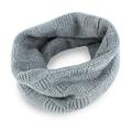 Love Cashmere Ladies Checked 100% Cashmere Snood - Light Grey - made in Scotland - RRP £99, One Size - 56cm circumference by 38cm long