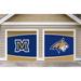 Montana State Bobcats 7' x 8' 2-Piece Logo Split Garage Door Decor