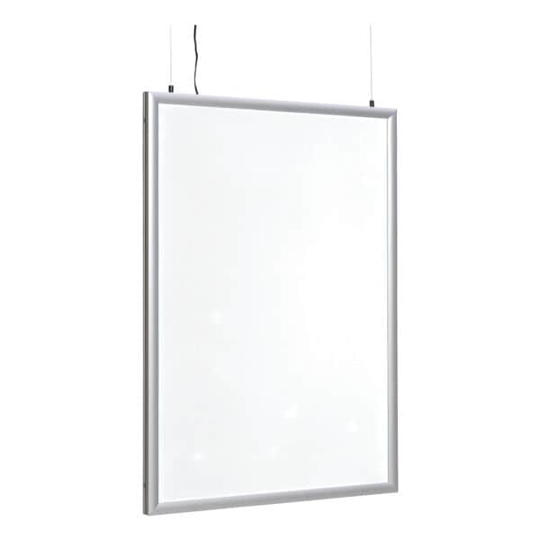 update displays LED Plakathalter »Economy« A0 doppelseitig silber, 87.1x121.9x3 cm