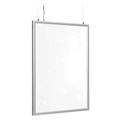 LED Plakathalter »Economy« A0 doppelseitig silber, update displays, 87.1x121.9x3 cm