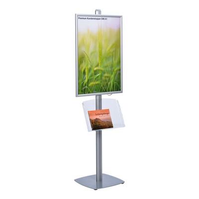 update displays Prospektregal »Variaton 70« A1 Acrylablage silber, 45x185x3.3 cm