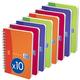 Oxford My Colours Set of 5 Spiral Bound Polypropylene Notebooks Petits Carreaux Assorted Colours