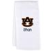 White Chad & Jake Auburn Tigers Team Personalized Burp Cloth