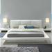 Orren Ellis Florissant Standard Bed Upholstered in Brown/White | 27 H x 77 W x 94 D in | Wayfair E2295B8E048C4B38918A2960CE024A53