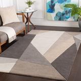 Gray 90 x 0.12 in Area Rug - Corrigan Studio® Jahiem Abstract Handmade Tufted Wool Charcoal Area Rug Wool | 90 W x 0.12 D in | Wayfair