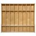 Wood Designs Contender 8-Section Locker Wood in Brown/Yellow | 46.75 H x 54 W x 14 D in | Wayfair C51008