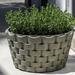 August Grove® M Weave Cast Stone Pot Planter Concrete in Brown | 22 H x 21.75 W x 21.75 D in | Wayfair 2A390359A2A54103A37B303A3EF58788