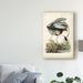 East Urban Home 'Blue Heron Portrait' Oil Painting Print by James Audubon on Wrapped Canvas Metal in Gray/Green | 32 H x 22 W x 2 D in | Wayfair