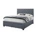 Lark Manor™ Anekey Tufted Upholstered Low Profile Storage Standard Bed Upholstered, Linen in Gray | 52.6 H x 80.1 W x 85.7 D in | Wayfair