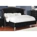 Mercer41 Guidry Platform Bed Upholstered/Velvet in Black/Brown | 66 H x 87 W x 88.5 D in | Wayfair B769E1A727F547658BE07AC3E6962224