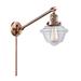 Breakwater Bay Calliope 1 - Light Dimmable Plug-in Swing Arm Glass/Metal in Brown | 25 H x 8 W x 30 D in | Wayfair 0ADFDCA5264D49BE9EAF3F86AE285D41