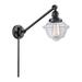 Breakwater Bay Calliope 1 - Light Dimmable Plug-in Swing Arm Glass/Metal in Black | 25 H x 8 W x 30 D in | Wayfair 30BFA019121D4416AAB113C391A1A238