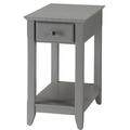 Alcott Hill® Ronaldo End Table w/ Storage Wood in Gray | 23 H x 22 W x 13 D in | Wayfair 0A8860245AB740C499A355993722C75B