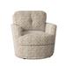 Armchair - Wade Logan® Towry 36" Wide Tufted Swivel Armchair Polyester in Brown | 36 H x 36 W x 38.5 D in | Wayfair