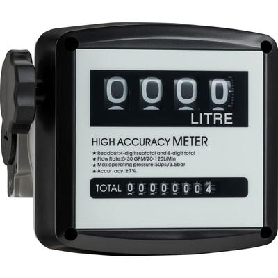 Wiltec - Doppelzähler für Diesel Heizöl 3 bar 19-120l/min mit 32mm (1') Anschlüsse und 1% Image