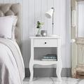 Noa and Nani - Camille 1 Drawer Bedside Cabinet - (White)