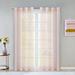 Latitude Run® Shirleen Extra Wide Solid Semi-Sheer Grommet Curtain Panels Polyester in Pink | 84 H in | Wayfair F4230AA649E740689083568889F4249A