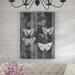 August Grove® 'Rustic Butterfly Chart I' Graphic Art on Wrapped Canvas in Gray/Green | 19 H x 14 W x 2 D in | Wayfair