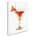 Wrought Studio™ 'Cocktail Drinks Glass Watercolor X' Graphic Art Print on Wrapped Canvas in White/Black | 47 H x 35 W x 2 D in | Wayfair