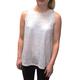 Desigual Women's Grey Loli Crochet Back Vest Top XL UK 16