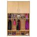 TotMate Tot Mate 5 Section Laminate Floor Locker 46" Wide School Locker Wood in Gray/Brown | 71.5 H x 46 W x 15 D in | Wayfair TM2431A.S2222