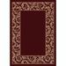 Red 91 x 0.38 in Area Rug - Fleur De Lis Living Seekonk Garnet Corinthius Area Rug Nylon | 91 W x 0.38 D in | Wayfair