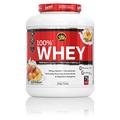 All Stars 100% WHEY PROTEIN 2270g I Eiweiß-Pulver mit Whey-Konzentrat & Isolat I leckeres Low-Fat Powder I hochwertiges Protein-Pulver I cremiger Protein-Shake mit Peach-Yoghurt-Flavour