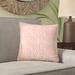 World Menagerie Woen Cotton Geometric Euro Pillow Eco-Fill/Cotton in Pink | 16 H x 16 W x 5 D in | Wayfair 28FB6CB19EC14B088C30A7631EDA335D