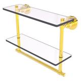 Red Barrel Studio® Arviso Wall Shelf Glass/Metal in Yellow | 12 H x 16 W x 5.6 D in | Wayfair CA4516F1B3444979950C3747B23B8435
