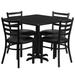 Winston Porter Lomonaco 4 - Person Dining Set Plastic/Acrylic/Wood/Upholstered/Metal in Black | 30 H in | Wayfair AFDCB413D8424374BD823F9F3B6B26D7