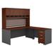 Series C 72W L Shaped Desk w/ Hutch & Mobile File Cabinet in Hansen Cherry - Bush Furniture SRC0018HCSU