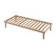 EVERGREENWEB - Fixed Bed Base 120x190 cm, 35 cm high with Wood Slats Orthopedic Platform, Frame for Mattress, Reinforced Structure with 4 removable legs, Underbed storage, Easy Assembly