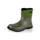 Dirt Boot Neoprene Wellington Muck Field Fishing Boots® Wellies Ladies Mens Ankle Bootie (UK12 EU(46), Green)