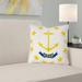 East Urban Home Centers Rhode Island Flag in, Cotton Twill/Pillow Cover-Concealed Zipper-Indoo | 26 H x 26 W x 9.5 D in | Wayfair