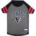 NFL AFC T-Shirt Hoodie For Dogs, Small, Houston Texans, Multi-Color