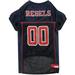 NCAA SEC Mesh Jersey for Dogs, Small, Ole Miss, Multi-Color