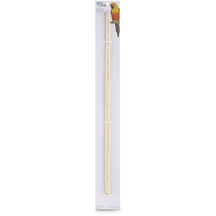 You & Me 1/2-inch Wood Bird Perch, X-Large